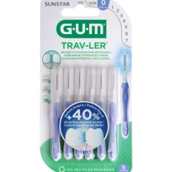 GUM Trav-Ler Ragers Lavendel 0.6mm 6 stuks