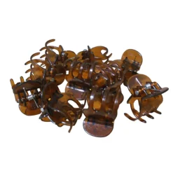 Hair Mode Haarklemmen Mini Bruin 10 stuks