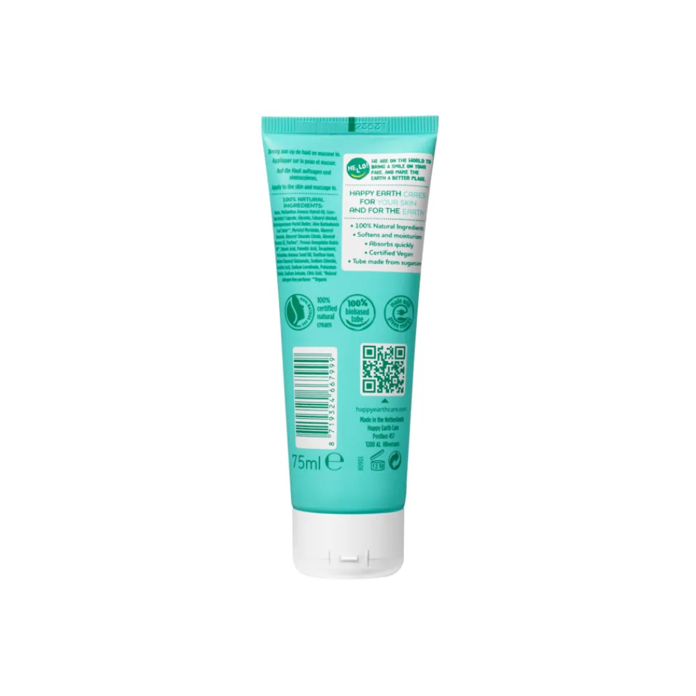 Happy Earth Handcréme 100% Natuurlijk 75 ml