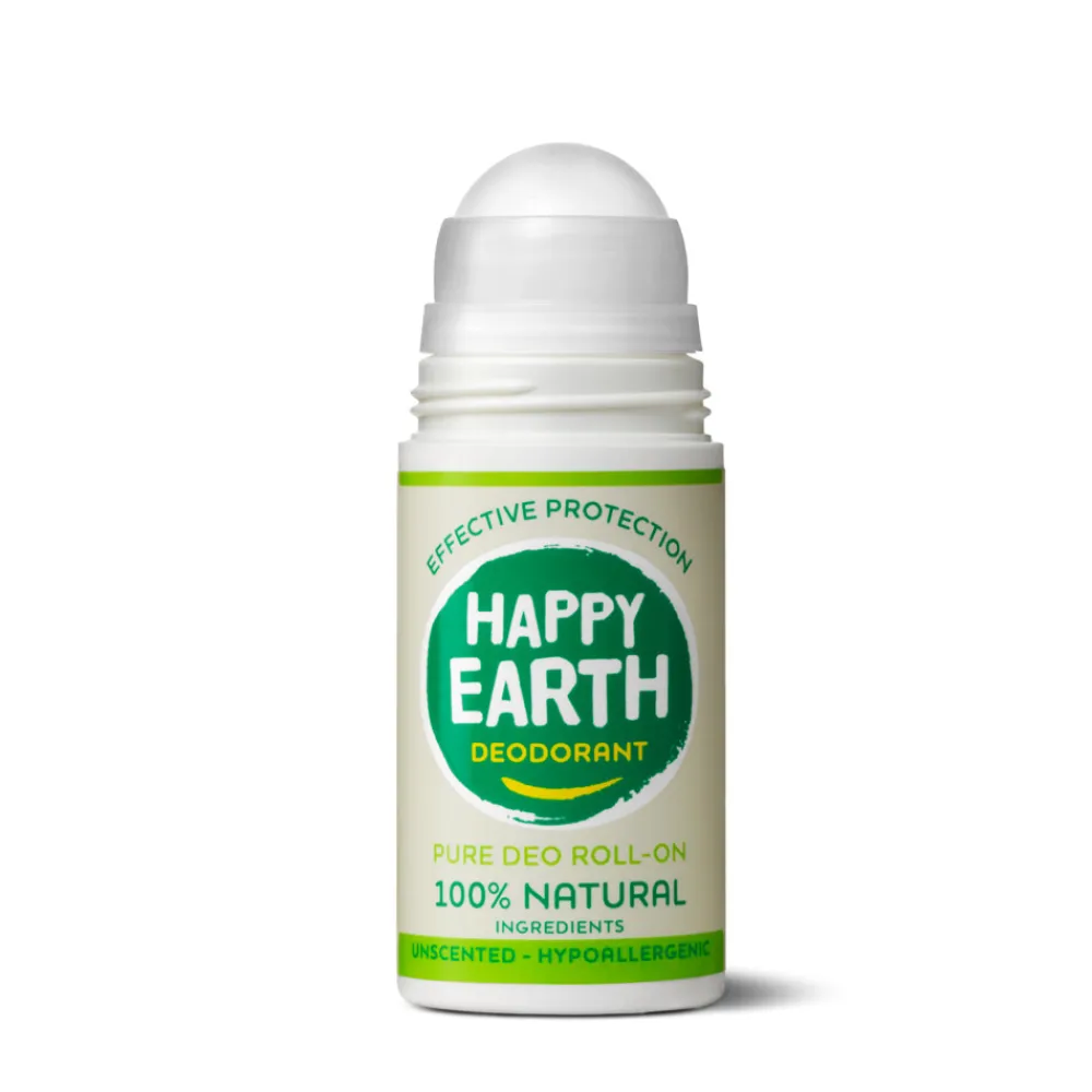 Happy Earth 100% Natuurlijke Deodorant Roller Unscented 75 ml
