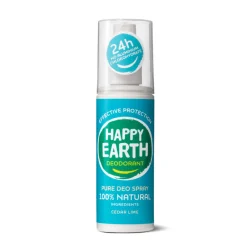 Happy Earth Pure Deodorant Spray Cedar Lime 100 ml