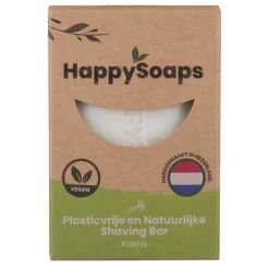 Heren HappySoaps Shaving Bar Kokos 70 gr