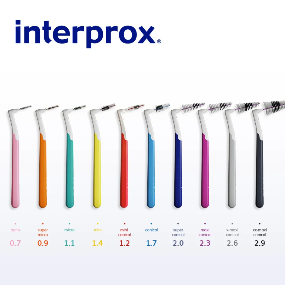Interprox Ragers Plus X-Maxi Conical Grijs PHD 2.6 4 stuks