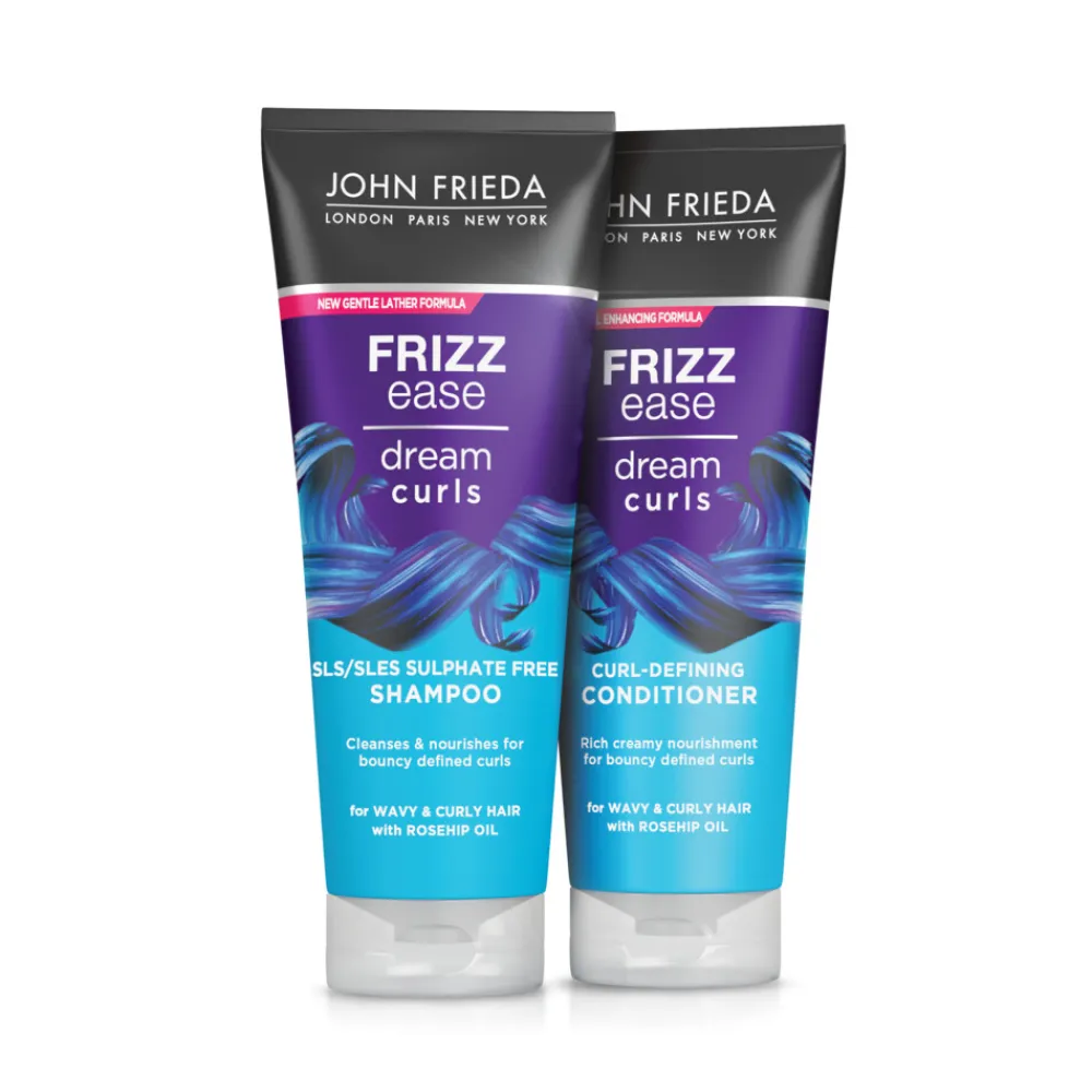 John Frieda Frizz Ease Dream Curls - Shampoo 1x 250 ml & Conditioner 1x 250 ml - Pakket