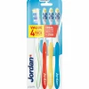 Jordan Tandenborstel Total Clean Medium 4-pack 4 stuks