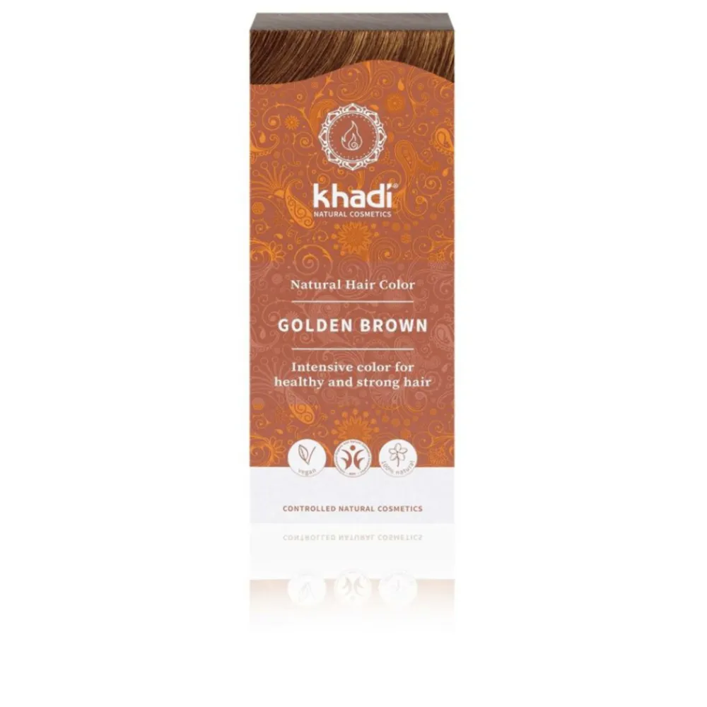 Khadi Haarkleuring Golden Brown 100 gr