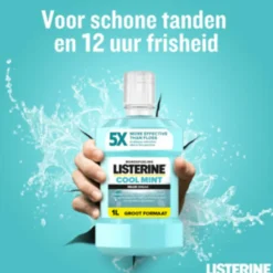 Listerine Mondwater Cool Mint Milde Smaak Zonder Alcohol 1 liter