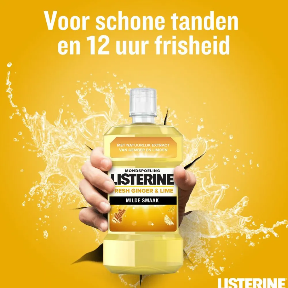 Listerine Mondwater Fresh Ginger & Lime 500 ml