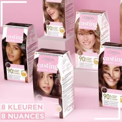 LOréal L'Oréal Casting Natural Gloss Semi-Permanente Haarkleuring 423 Kastanje Middenbruin