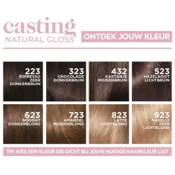 LOréal L'Oréal Casting Natural Gloss Semi-Permanente Haarkleuring 623 Nougat Donkerblond