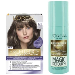 LOréal L'Oréal Cool Cream - Donkerblond + Uitgroeispray Pakket