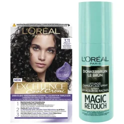 LOréal L'Oréal Cool Cream - Donkerbruin + Uitgroeispray Pakket