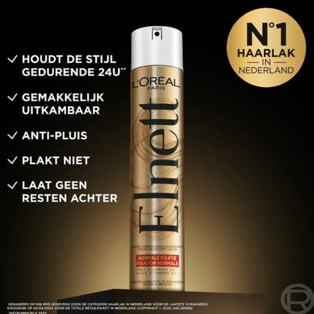 LOréal L'Oréal Elnett Satin Haarspray Normale Fixatie 400 ml
