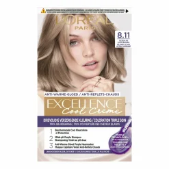 LOréal L'Oréal Excellence Cool Crème Permanente Crèmekleuring 8.11 - Ultra As Lichtblond