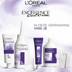 LOréal L'Oréal Excellence Cool Crème Permanente Crèmekleuring 3.11 - Ultra As Donkerbruin