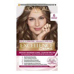 LOréal L'Oréal Excellence Crème Permanente Crèmekleuring 6 Donkerblond