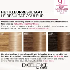 LOréal L'Oréal Excellence Crème Permanente Crèmekleuring 9.1 Zeer Licht Asblond