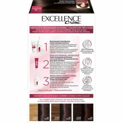 LOréal L'Oréal Excellence Crème Permanente Crèmekleuring 3 Donkerbruin