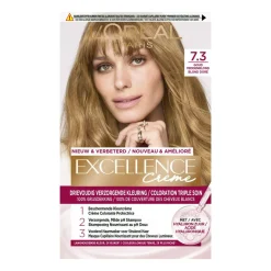 LOréal L'Oréal Excellence Crème Permanente Crèmekleuring 7.3 Goud Middenblond