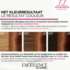 LOréal L'Oréal Excellence Crème Permanente Crèmekleuring 7.7 Honingbruin
