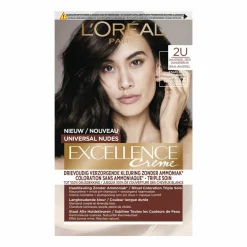 LOréal L'Oréal Excellence Crème Universal Nudes Permanente Haarkleuring 2U Universeel Zeer Donkerbruin