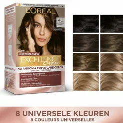 LOréal L'Oréal Excellence Crème Universal Nudes Permanente Haarkleuring 2U Universeel Zeer Donkerbruin