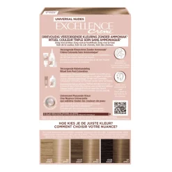 LOréal L'Oréal Excellence Crème Universal Nudes Permanente Haarkleuring 8U Universeel Lichtblond