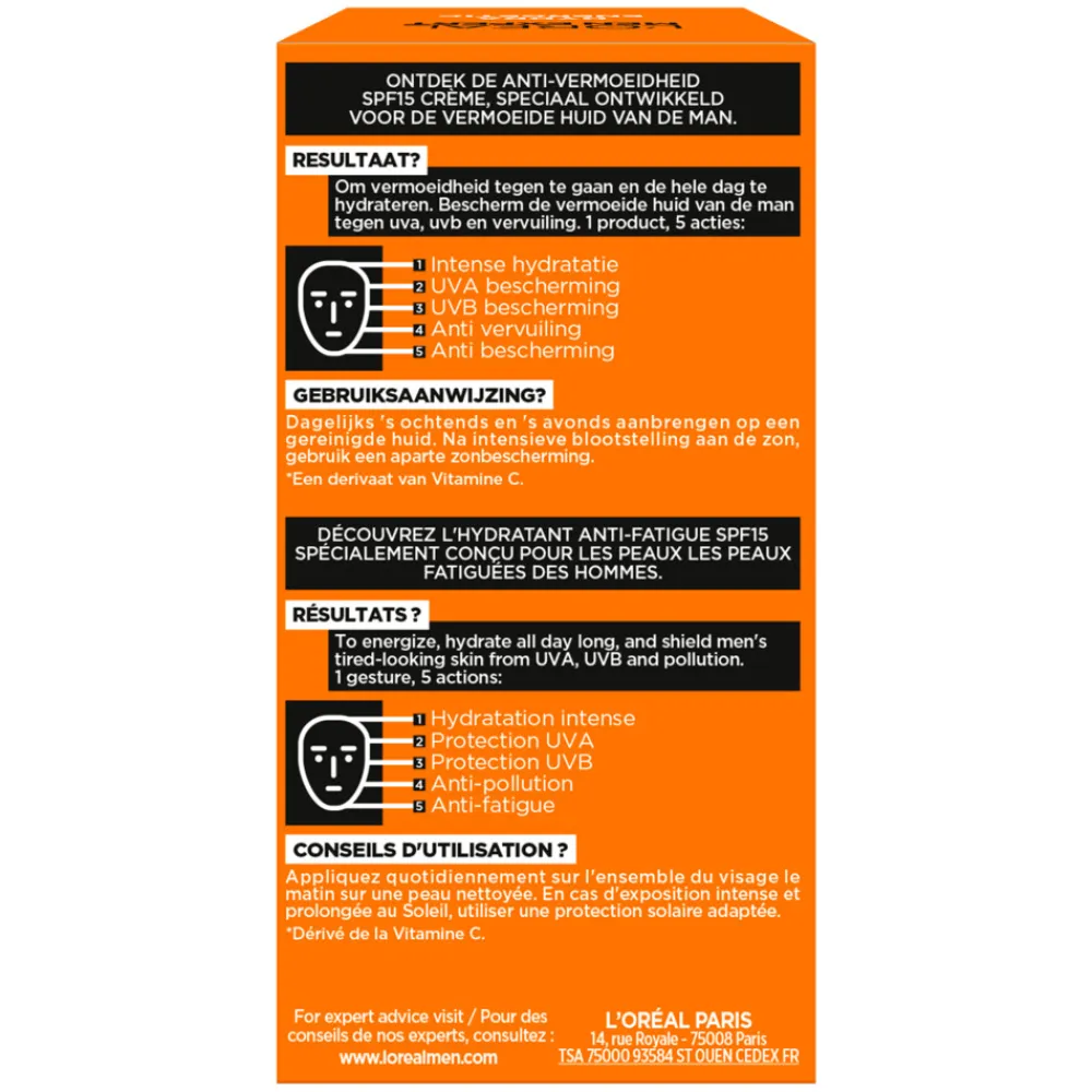 LOréal L'Oréal Men Expert Hydra Energetic SPF 15 Gezichtscrème 50 ml
