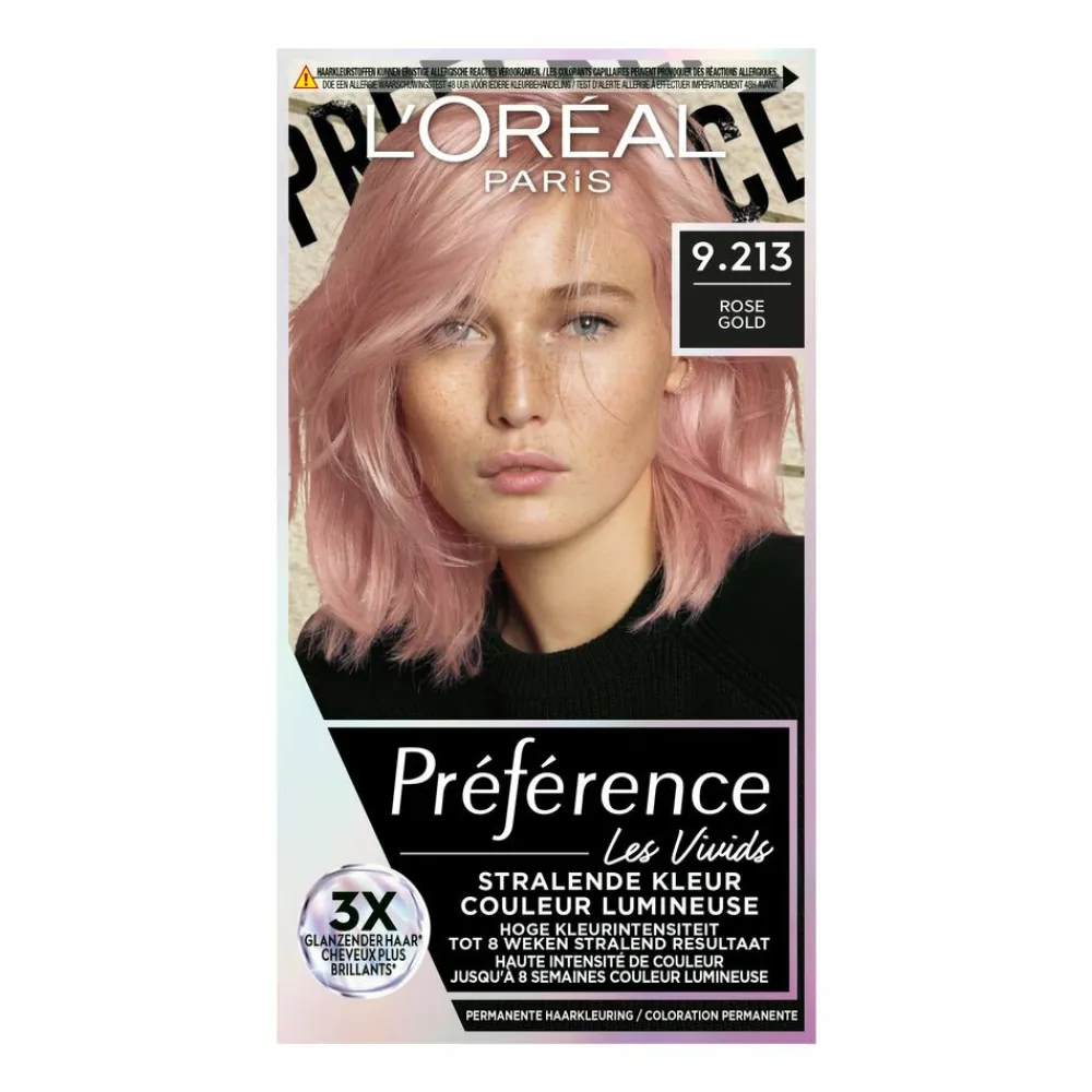 LOréal L'Oréal Preference Vivids Permanente Haarkleuring 9.213 Rose Gold