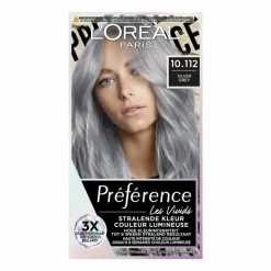 LOréal L'Oréal Preference Vivids Permanente Haarkleuring 10.112 Silver Grey
