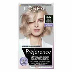 LOréal L'Oréal Préférence Cool Blondes Permanente Haarkleuring 8.12 Licht As Beigeblond