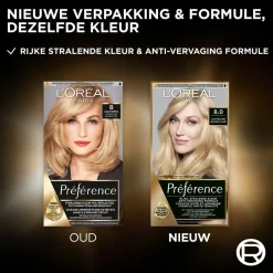 LOréal L'Oréal Préférence Permanente Haarkleuring 8.0 Lichtblond