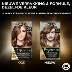 LOréal L'Oréal Préférence Permanente Haarkleuring 6.0 Donkerblond