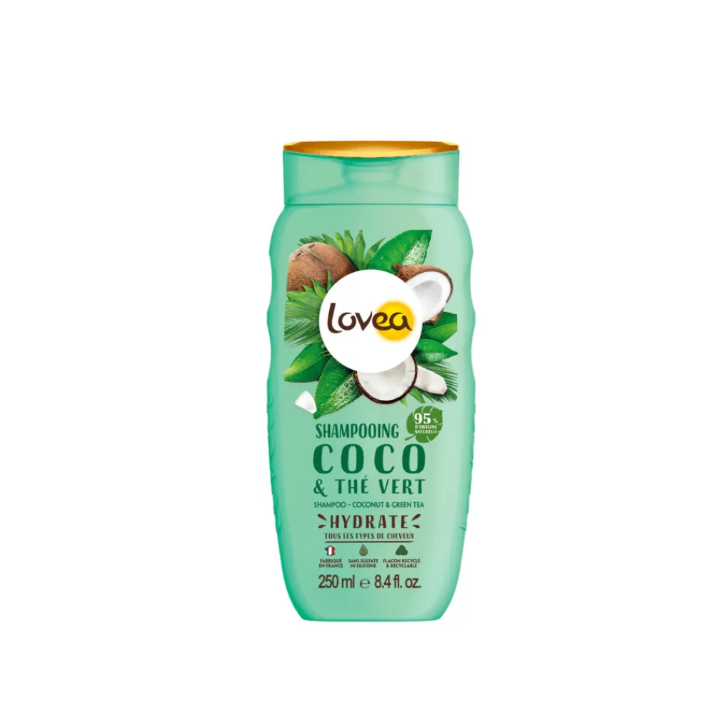 Lovea Kokos en Groene Thee Shampoo 250 ml