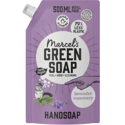 Marcels Green Soap Marcel's Green Soap Handzeep Lavendel & Rozemarijn Navul Stazak 500 ml