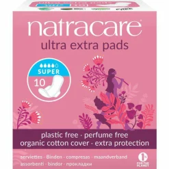 Natracare Maandverband Ultra Extra Super 10 stuks