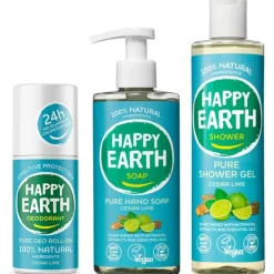 Happy Earth Natuurlijke Cedar Lime Voordeelbundel Pakket