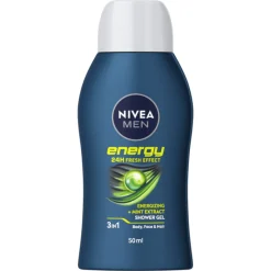 NIVEA Men Douchegel Energy Mini Reisformaat 50 ml