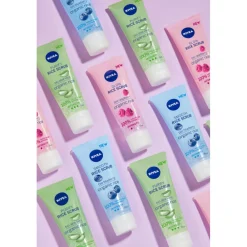 NIVEA Rijstscrub Mild met Bio Framboos 75 ml
