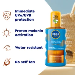 NIVEA Sun Protect & Bronze Olie Spray SPF 20 200 ml
