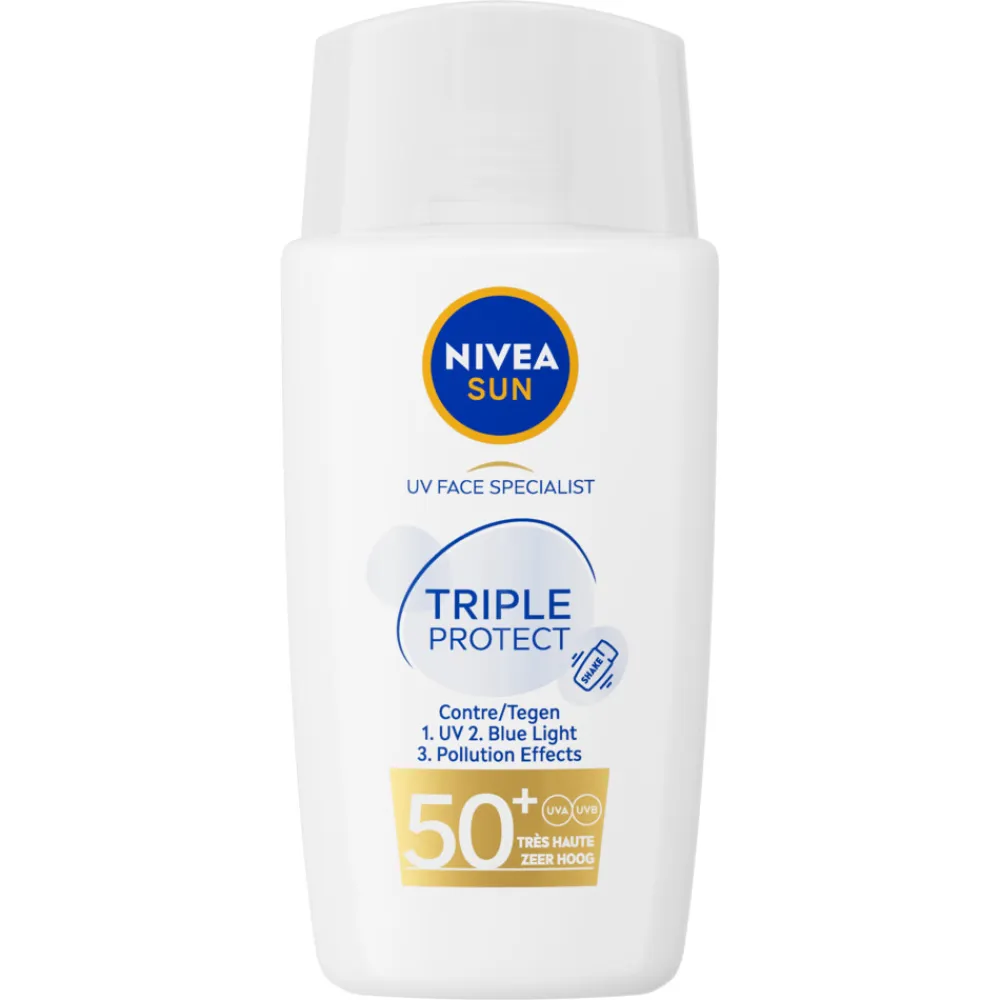NIVEA Sun Triple Protect Zonnecrème Gezicht SPF 50+ 40 ml