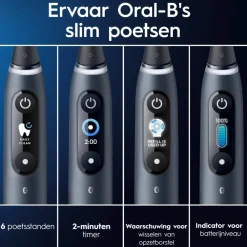 Oral-B Elektrische Tandenborstel iO 8 Duo Violet & Zwart 1 set