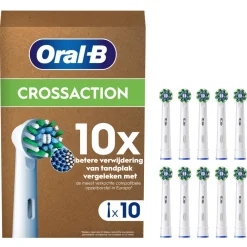 Oral-B Opzetborstels Pro Cross Action Wit 10 stuks