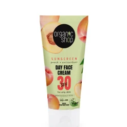 Organic Shop Zonnebrandcréme Gezicht SPF 30 Vette huid 50 ml