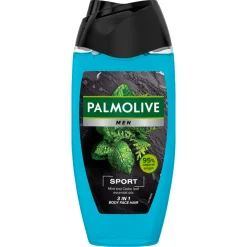 Palmolive Men Sport 3-in-1 douchegel met etherische oliën van munt en cedernaalden 250 ml
