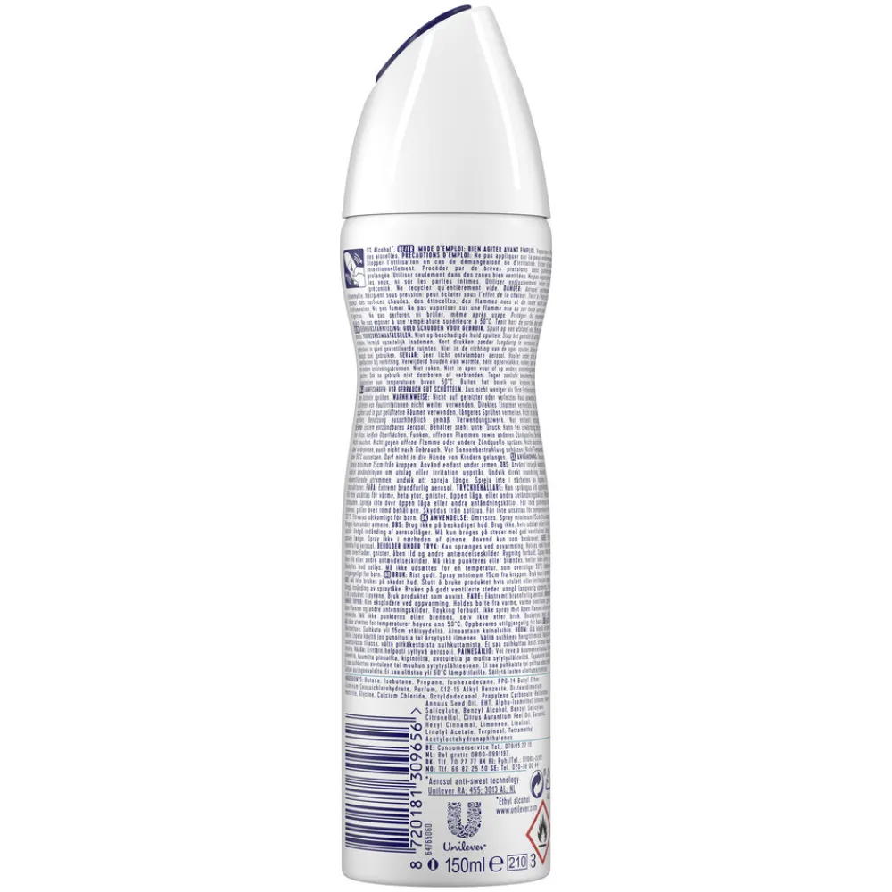 Rexona Deodorant Spray Advanced Protection Invisible Aqua 150 ml