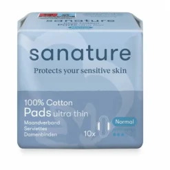 Sanature 100% Katoen Maandverband Normaal 10 stuks