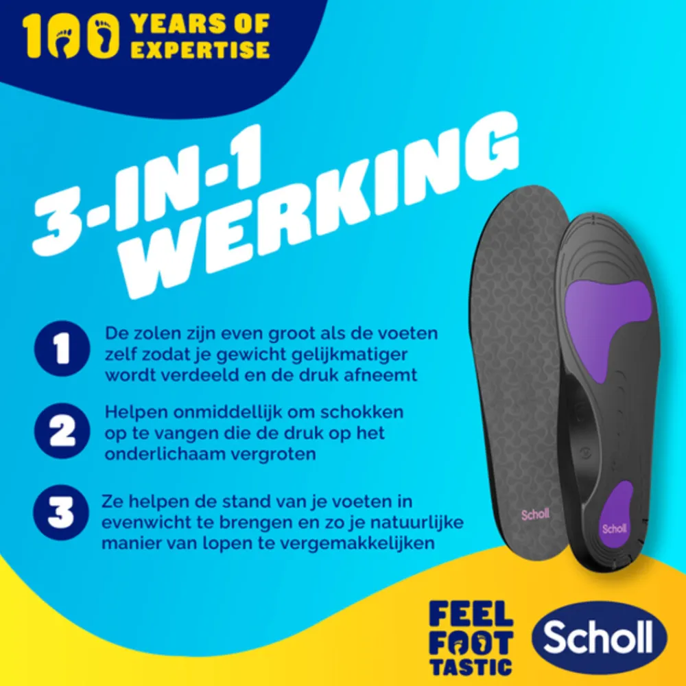 Scholl Balance Inlegzolen Peesplaatontsteking Medium (Maat 40-42)