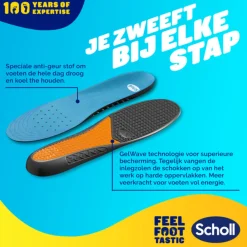 Scholl GelActiv Inlegzolen Work & Boot Small Maat 35.5-40.5 1 paar