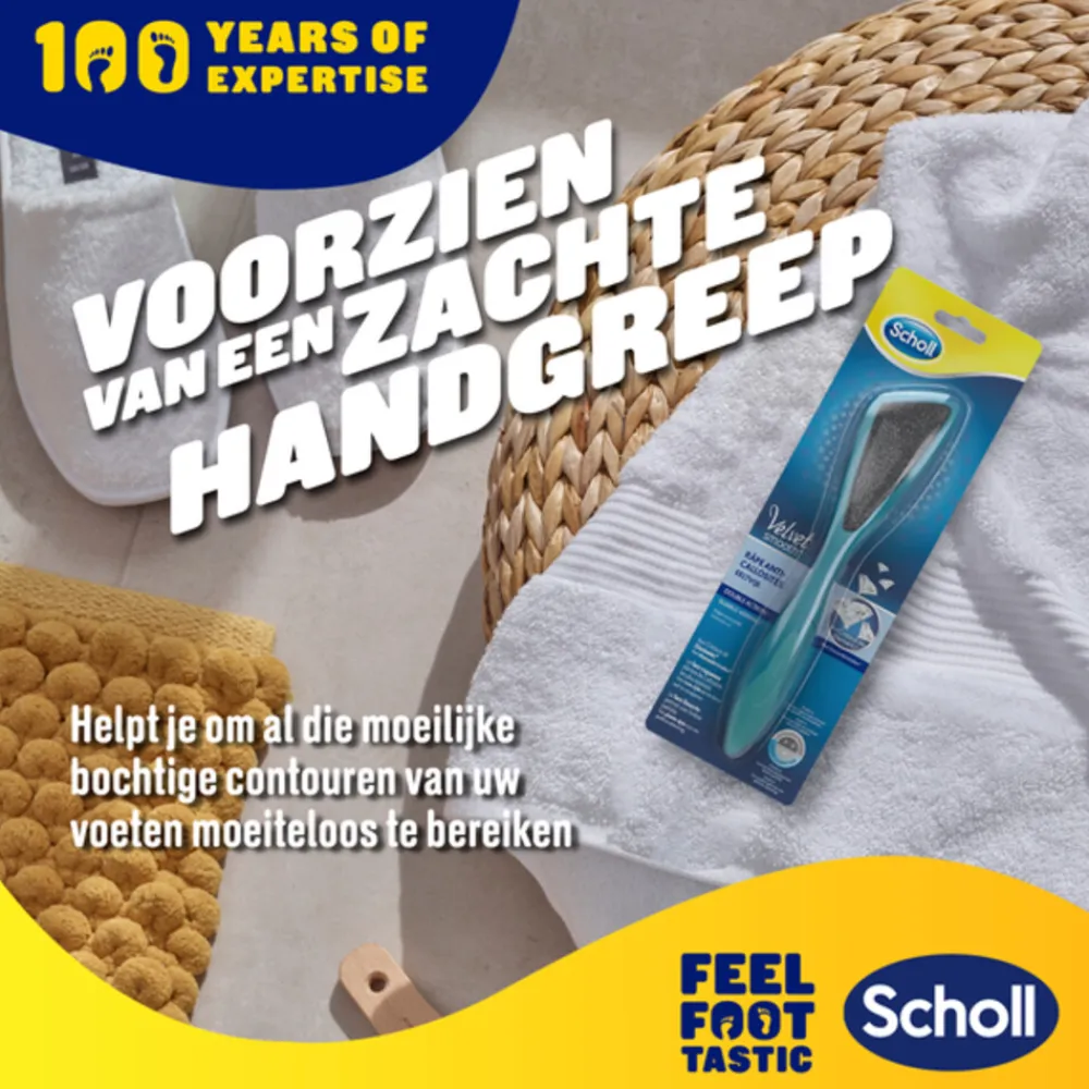 Scholl Velvet Smooth Voetvijl Diamantkristallen Anti-Eelt